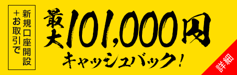 最大101000円キャッシュバック